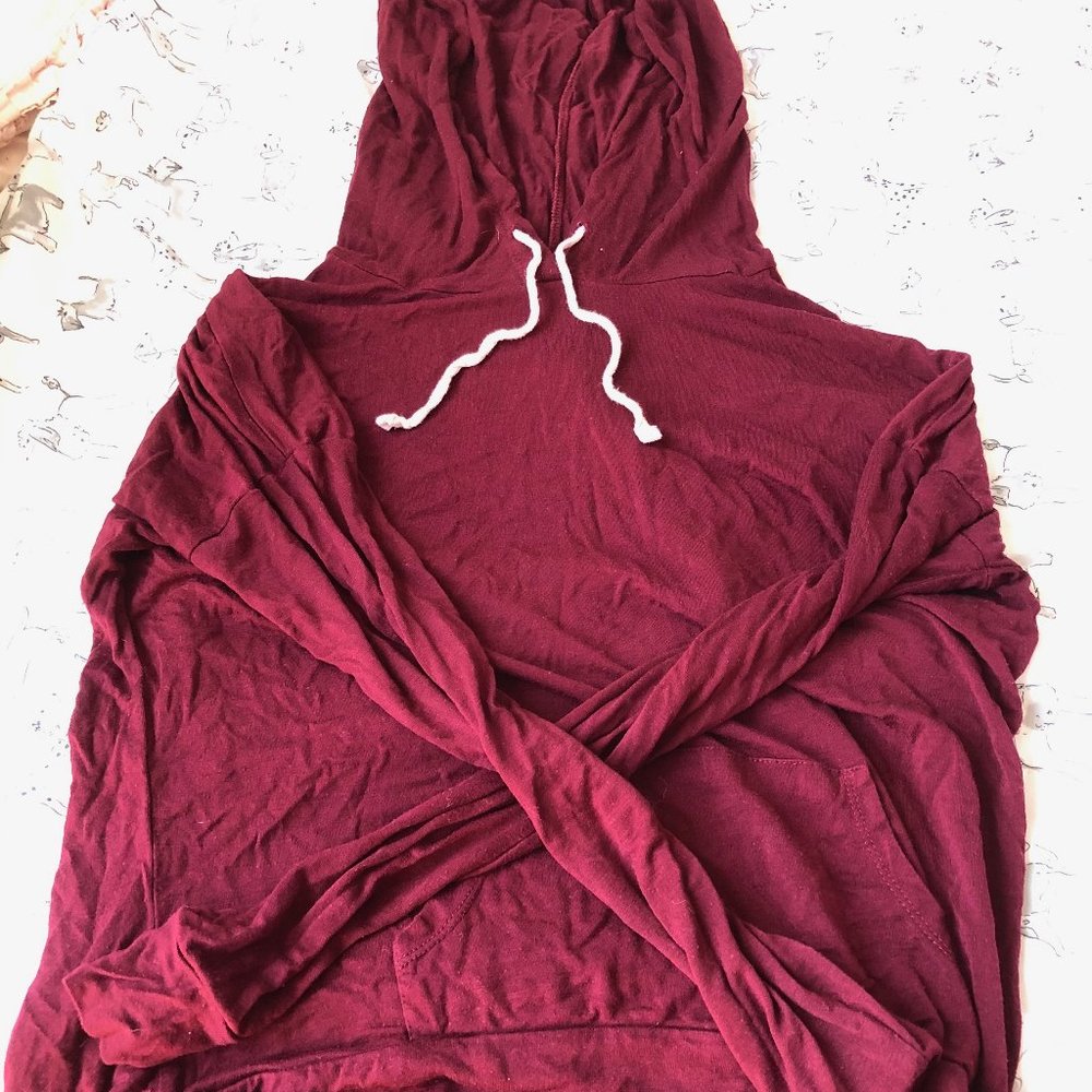 Grey Cotton and Red Silk Hoodie Bundle